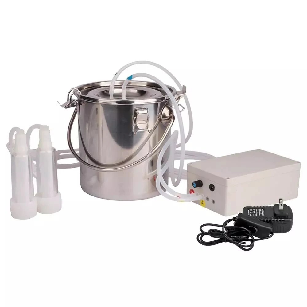 5L Electric Milking Machine for Sheep & Goat | Stainless Steel Bucket | 110V/220V