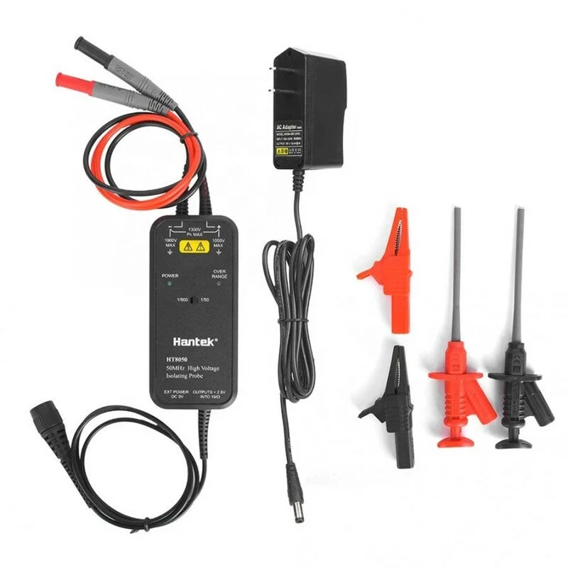 Hantek HT8050 High Voltage Differential Probe | 100-240V 1/50 1/500 Oscilloscope