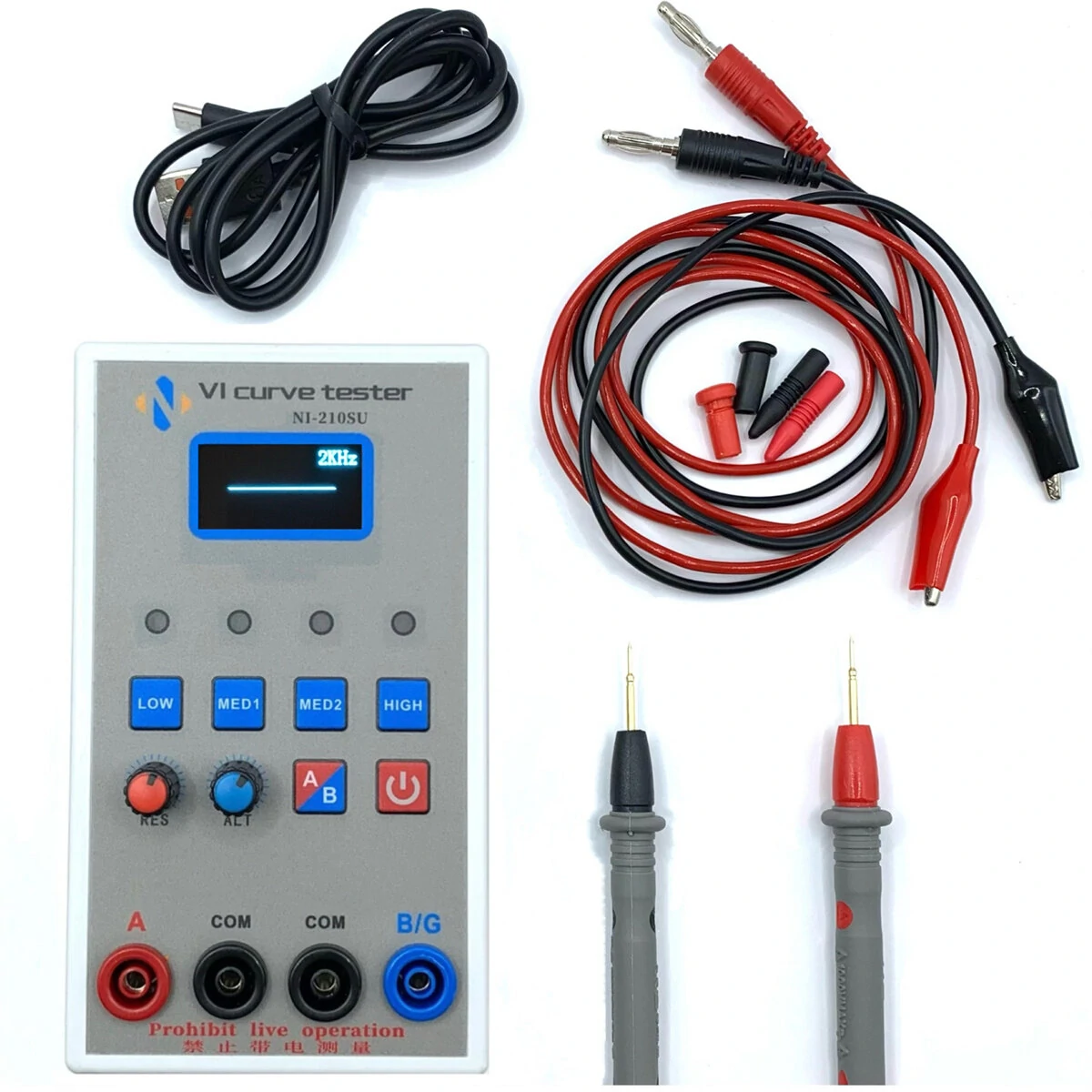 ASA OLED VI Curve Tester - 2 Channel Handheld for Circuit Board Repair | 4 Voltage 4 Frequency