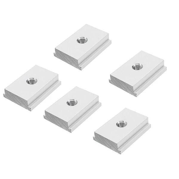 ENJOYWOOD 5pcs M6 T-Slot Nuts | T-Track Fasteners for Woodworking Tools
