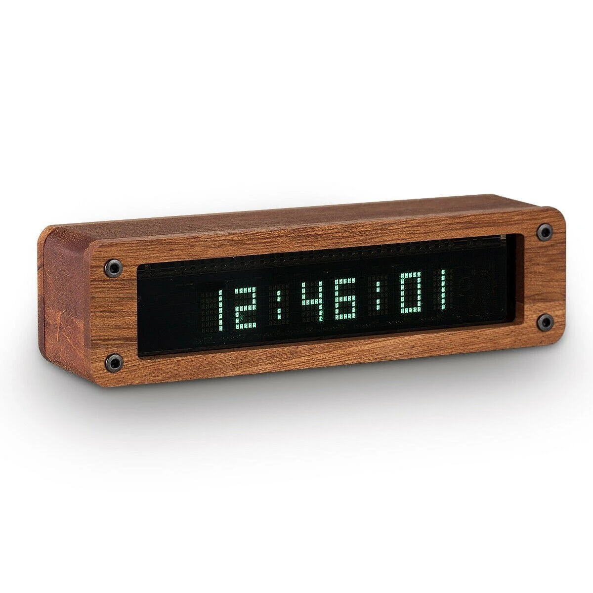 Mini VFD Clock - Retro Vacuum Fluorescent Display for Desk or Car