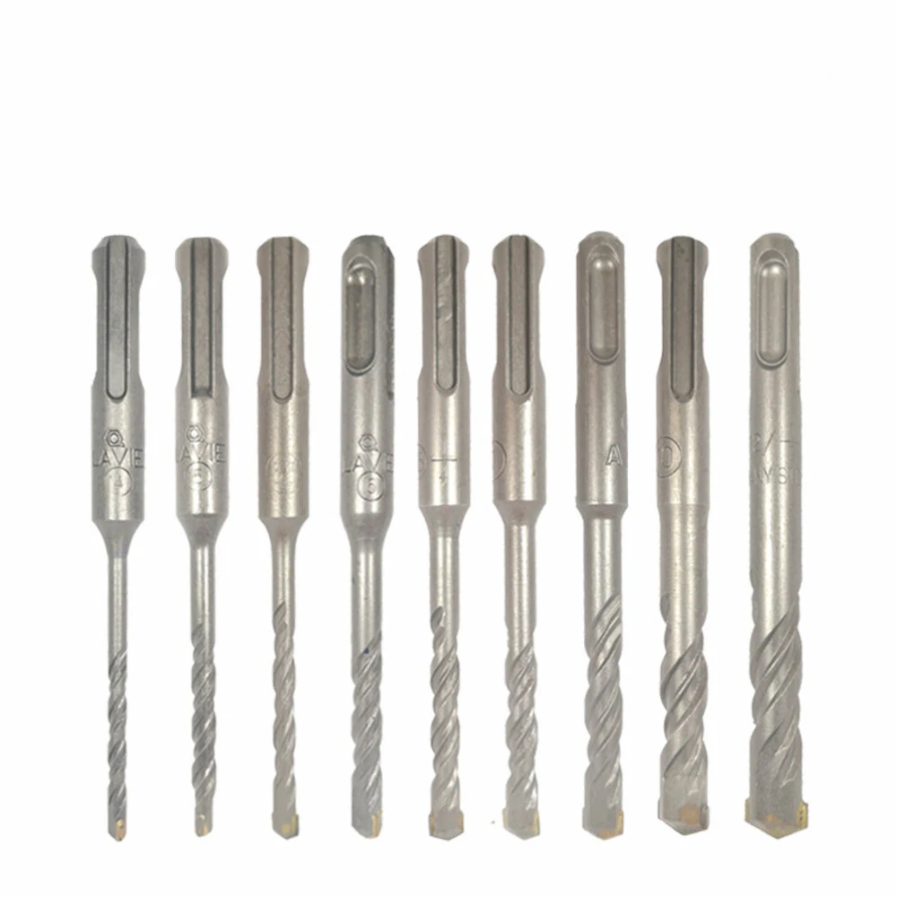 SDS Plus Hammer Drill Bit Set - 9Pcs 110mm HSS Metal Bits for Electric Drills