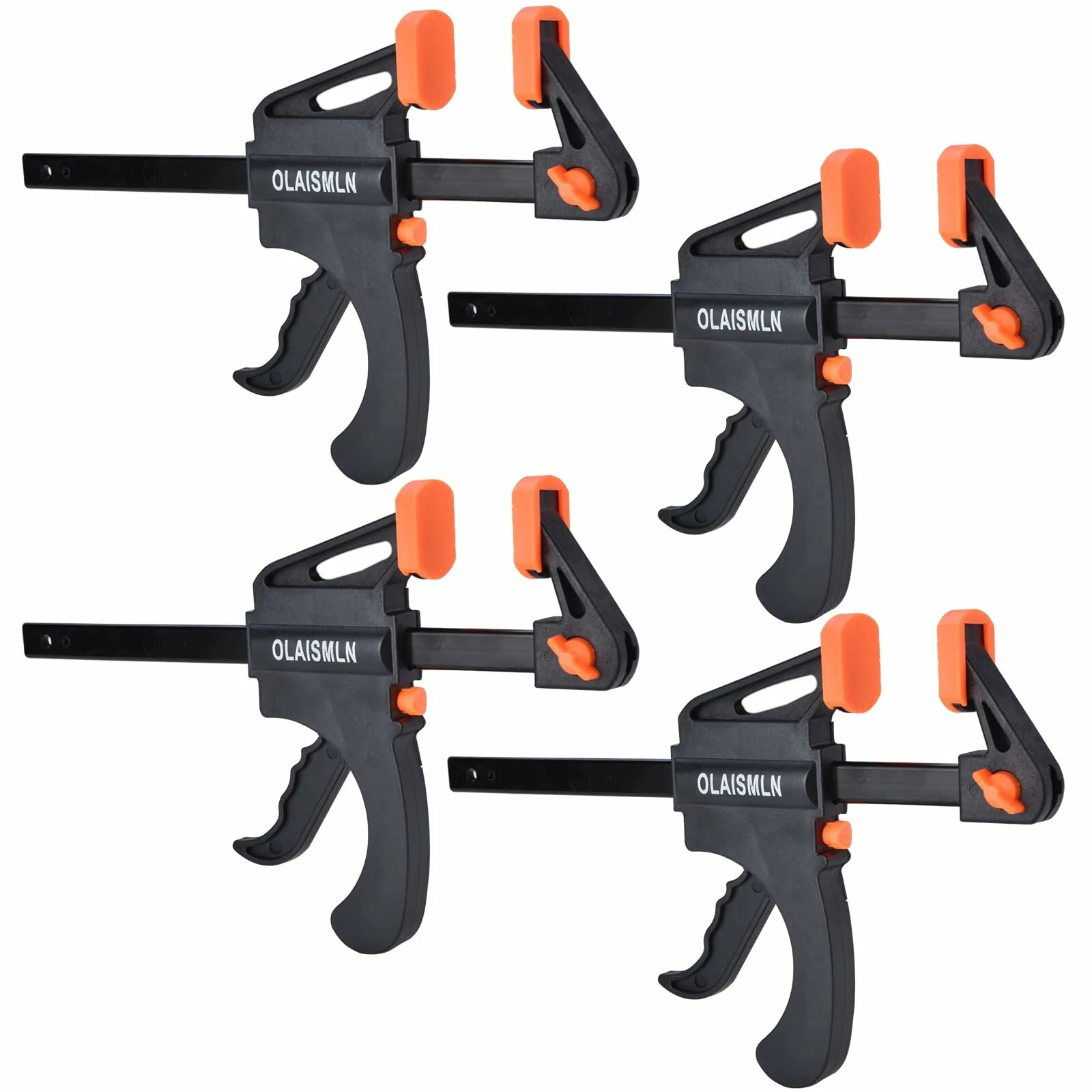 F-Bar Clamp 4PCS 4-Inch Woodworking Clamps - Quick Ratchet Release Grip Tool Kit