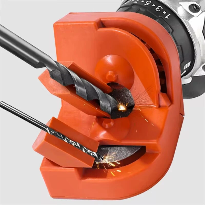 Multipurpose Drill Bit Grinder Sharpener | 3 Holders & 2 Wheels | Steel Construction