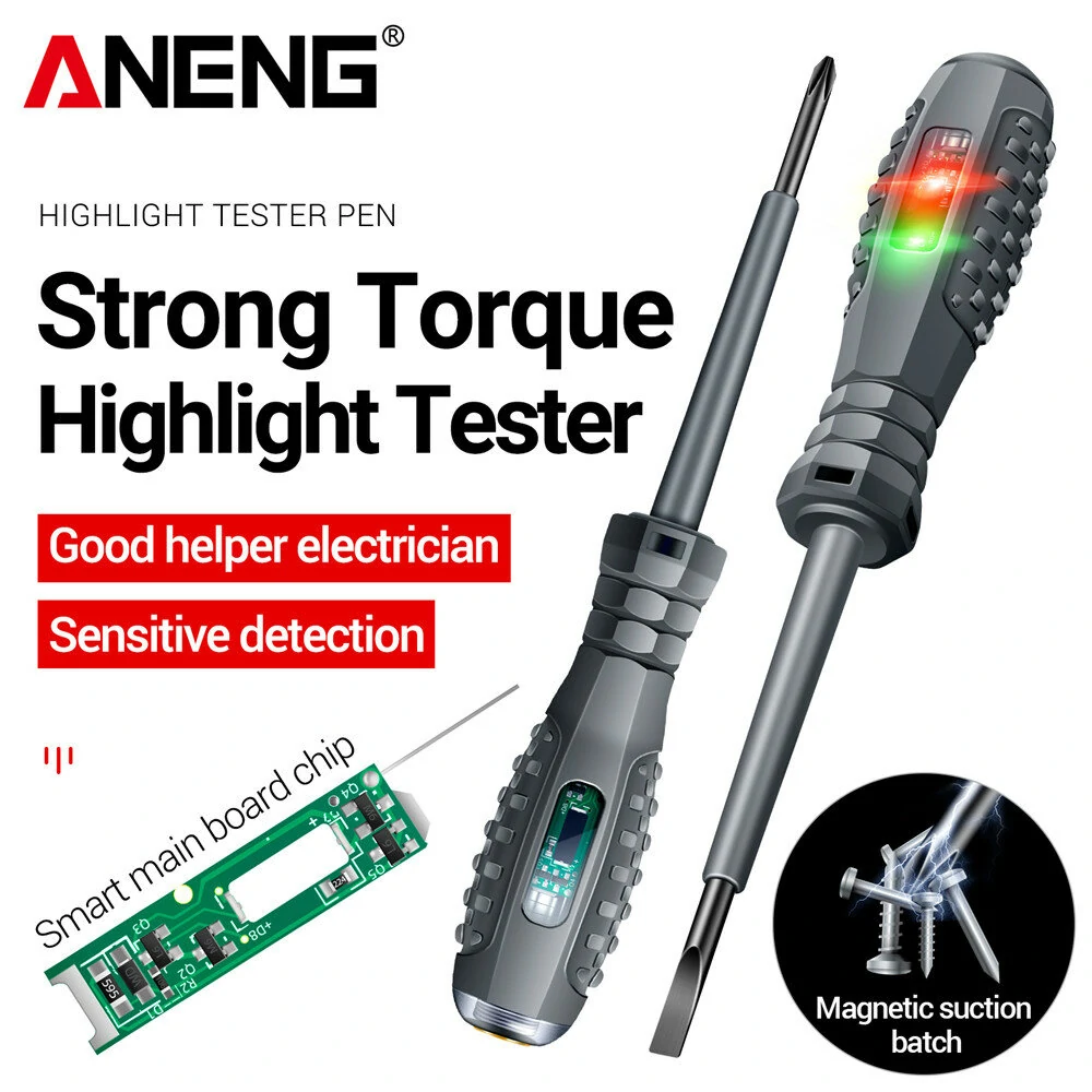 ANENG B05 Electric Pen Screwdriver - Magnetic 25mm Tip | Voltage Tester & Line Detector