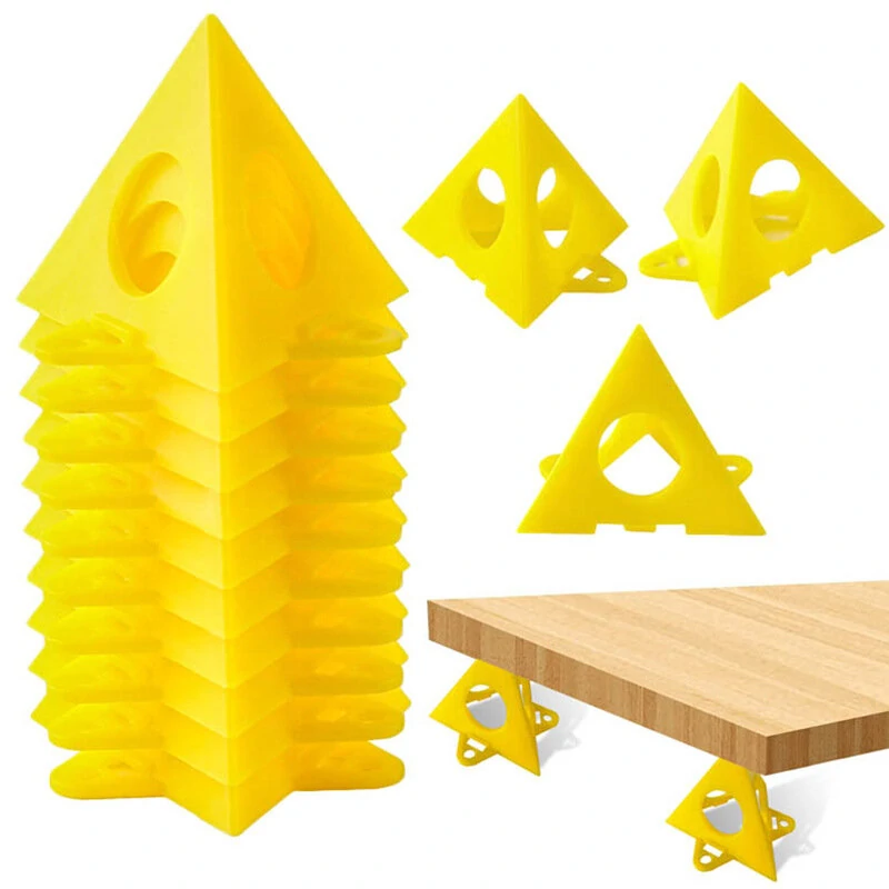 10pcs Pyramid Stands Set - Triangle Paint Pad Feet for Woodworking & Carpenter Accessories