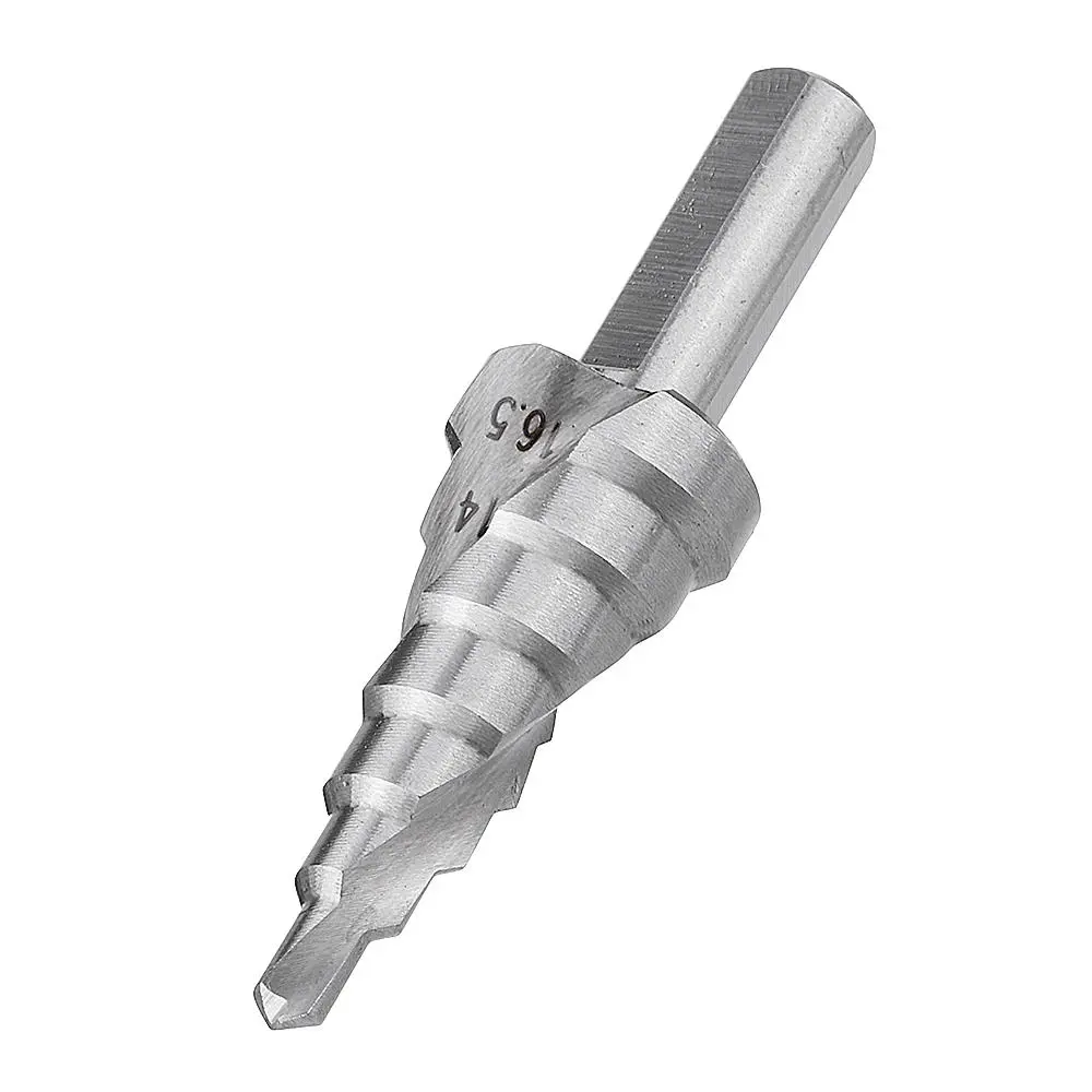 Drillpro HSS Step Drill Bit 4-16.5mm | High Speed Steel Triangular Handle