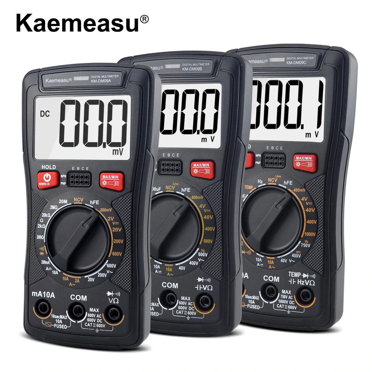 Kaemeasu KM-DM09A Digital Multimeter - True RMS NCV | AC/DC Voltage Current