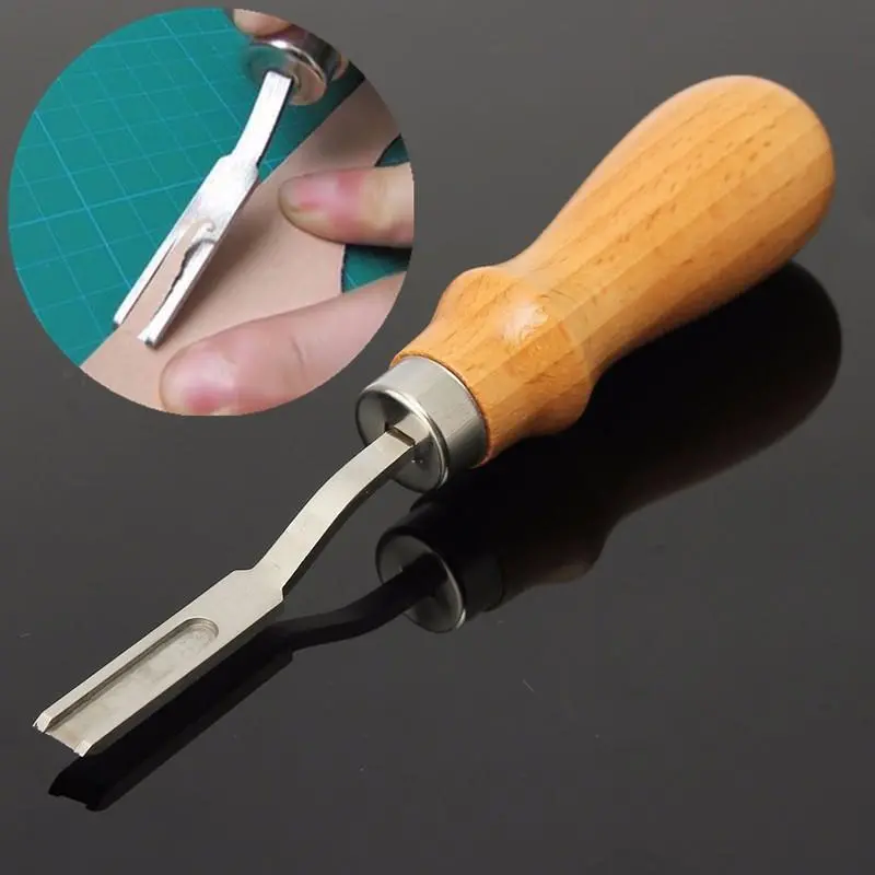 DIY Leather Craft Tool Kit - 6mm Wooden Cutter for Hand Sewing