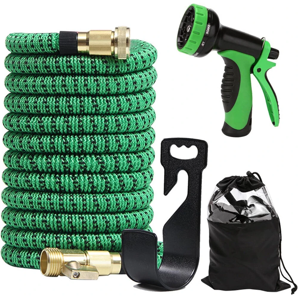 Flexible Magic Garden Hose - 25ft to 100ft Lengths | High-Pressure Spray Gun for Car Washing & Plants
