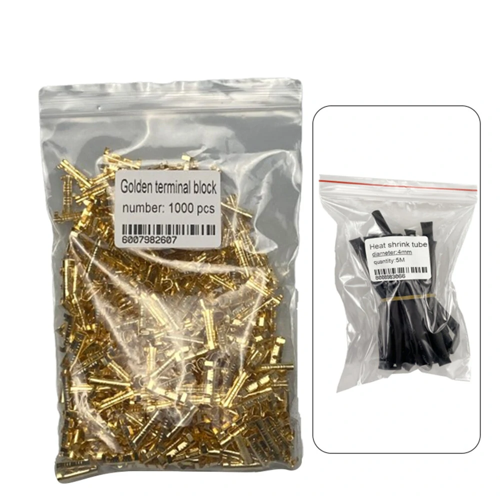 Gold 453 U-Type Terminal Connector - 1000Pcs 0.3-1.5mm Cold Insertion | Free Gift