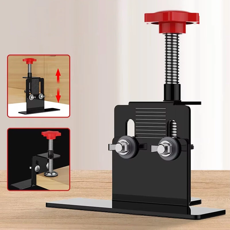 Woodworking Cabinet Door Mounting Jig - Hidden Door Install Clamp & Positioning Tool