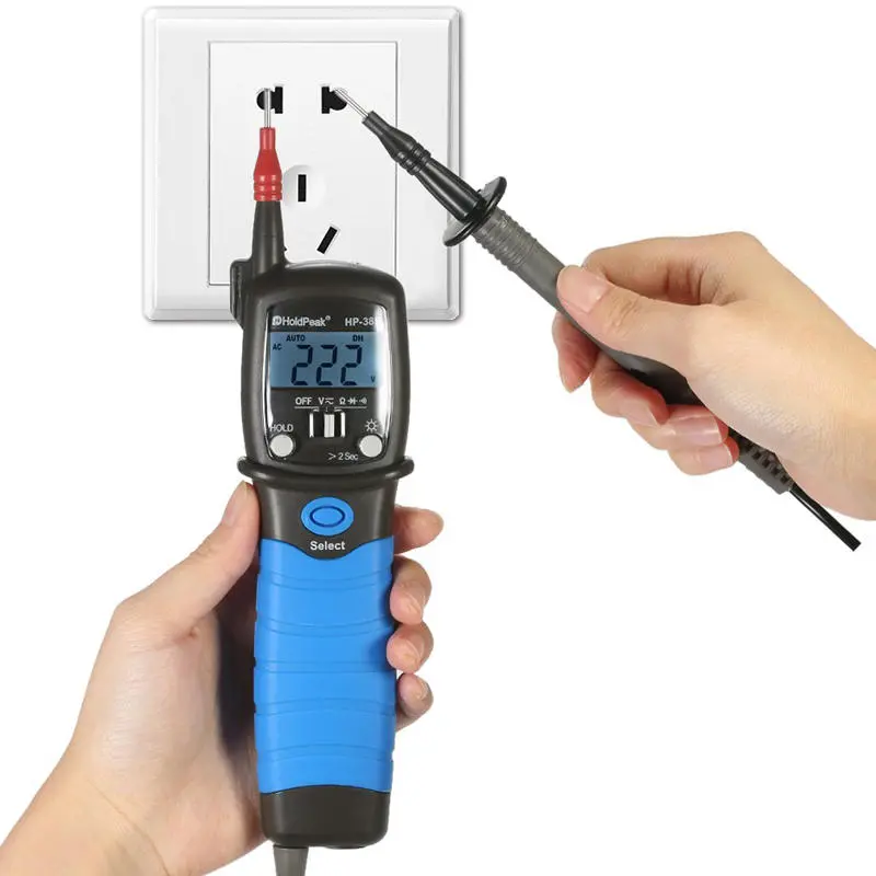 HoldPeak HP-38B Digital Multimeter | Pen Type with Backlight LCD Display