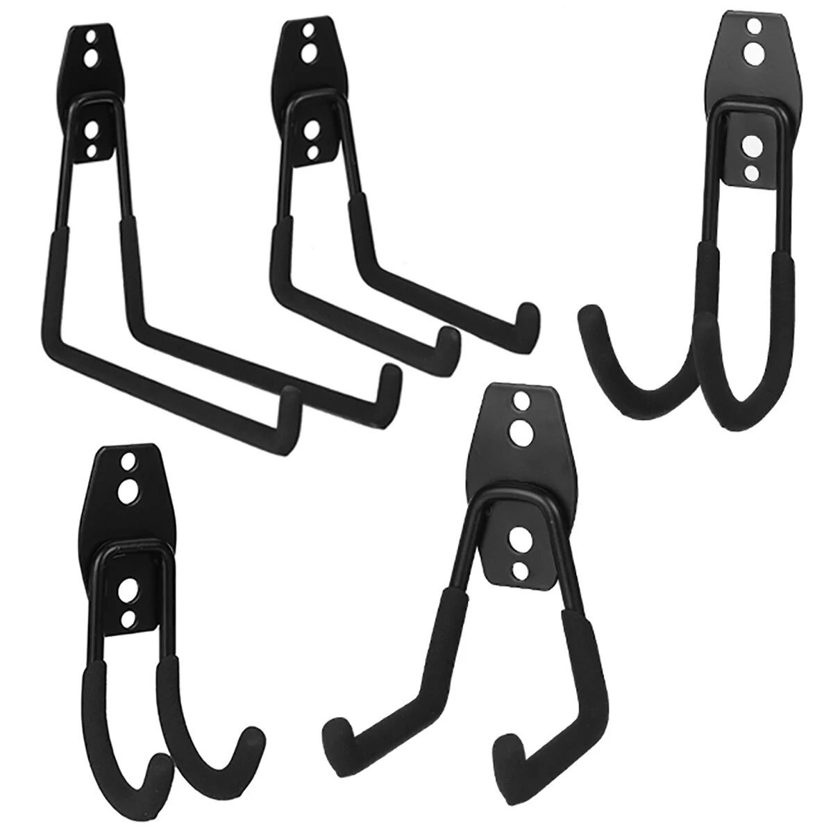 5 Pack Heavy Duty Garage Storage Hooks & Hangers - Wall Mount Organizer