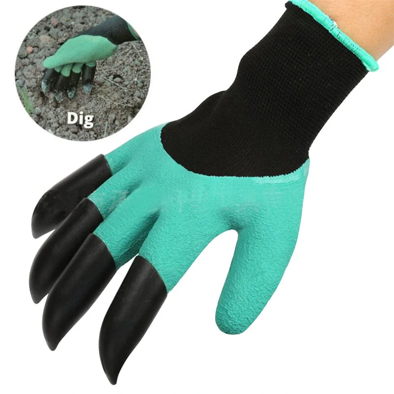 Digging Gloves with Claws - Gardening & Planting Tool for Vegetables & Flowers