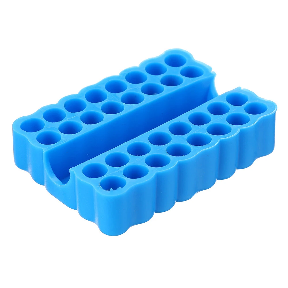 2Pcs Screwdriver Bit Storage Rack | 32 Holes for 1/4 Inch Hex Shank | Plastic Deck Box