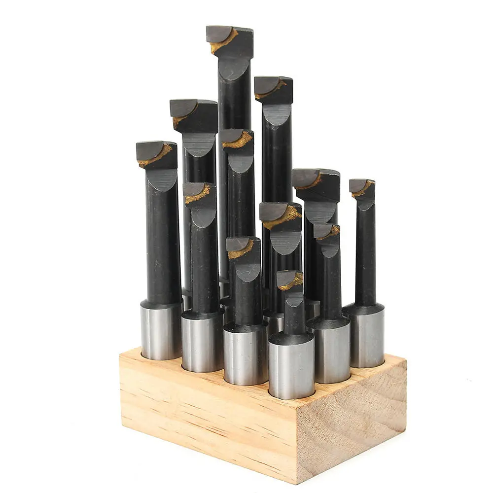 Machifit 12pc 18mm Shank F1 Boring Bar Set | Carbide Tipped for 3 Boring Head