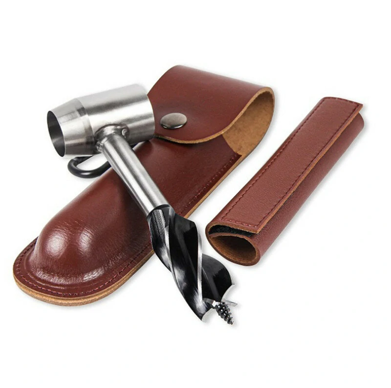 Survival Settlers Tool - Manual Hand Auger Wrench & Wood Drill Bit for Bushcraft Camping