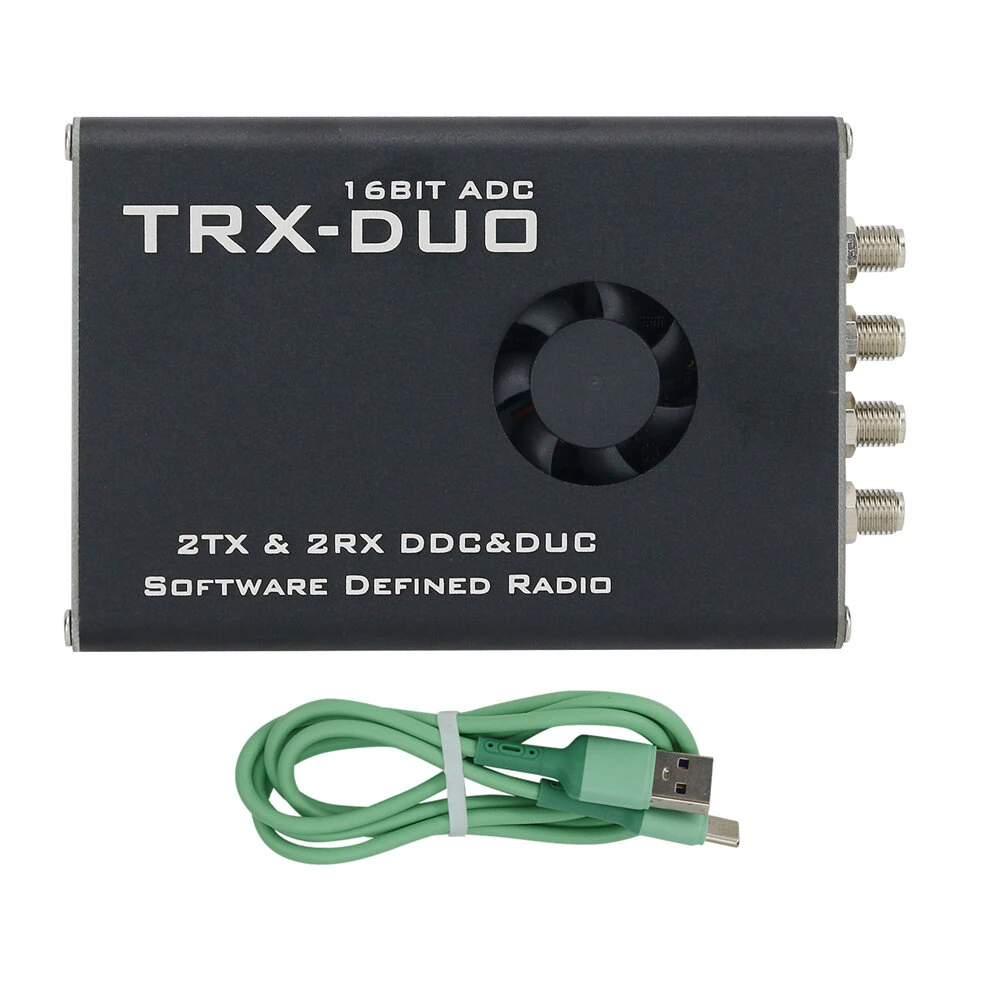 TRXDUO 10KHz-60MHz SDR Device | Dual 16-bit ADC, FPGA, Wi-Fi, USB-C