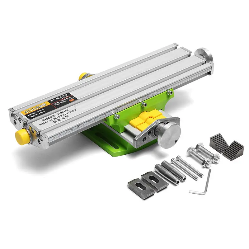 MINIQ BG6330 Mini Precision Milling Machine Worktable | Multifunction Drill Vise Fixture
