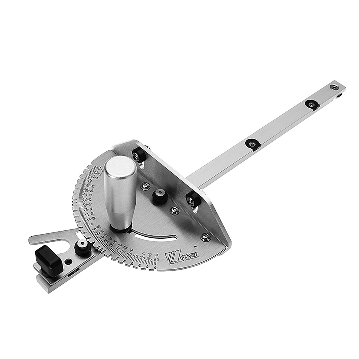 Drillpro 450mm Miter Gauge | 0-90 Degree Angle Ruler for Table Saw & Router