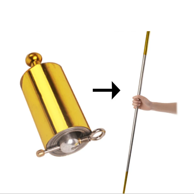 Portable Steel Crowbar Telescopic Stick - Titanium Alloy Self-Defense Tool | Gold