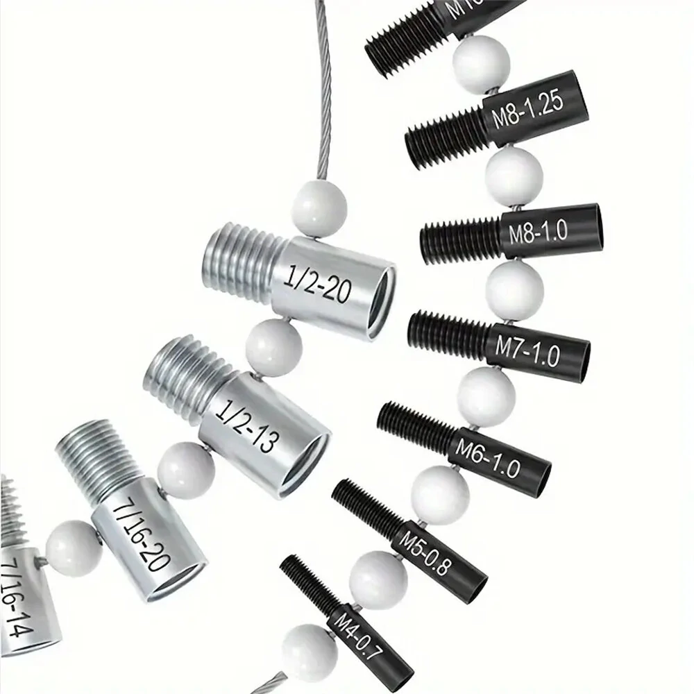 Nut & Bolt Thread Checker - 26 Gauges Inch & Metric - Stainless Steel