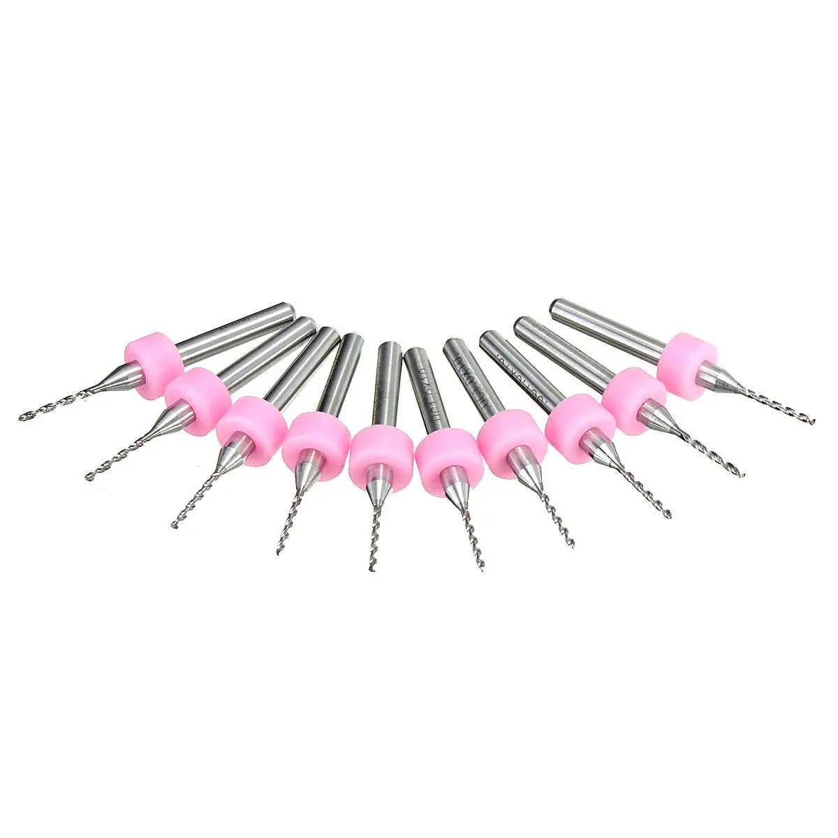 Drillpro DB-P3 Carbide PCB Drill Bits - 1.0mm Micro 10pc Set for CNC & Rotary Tools
