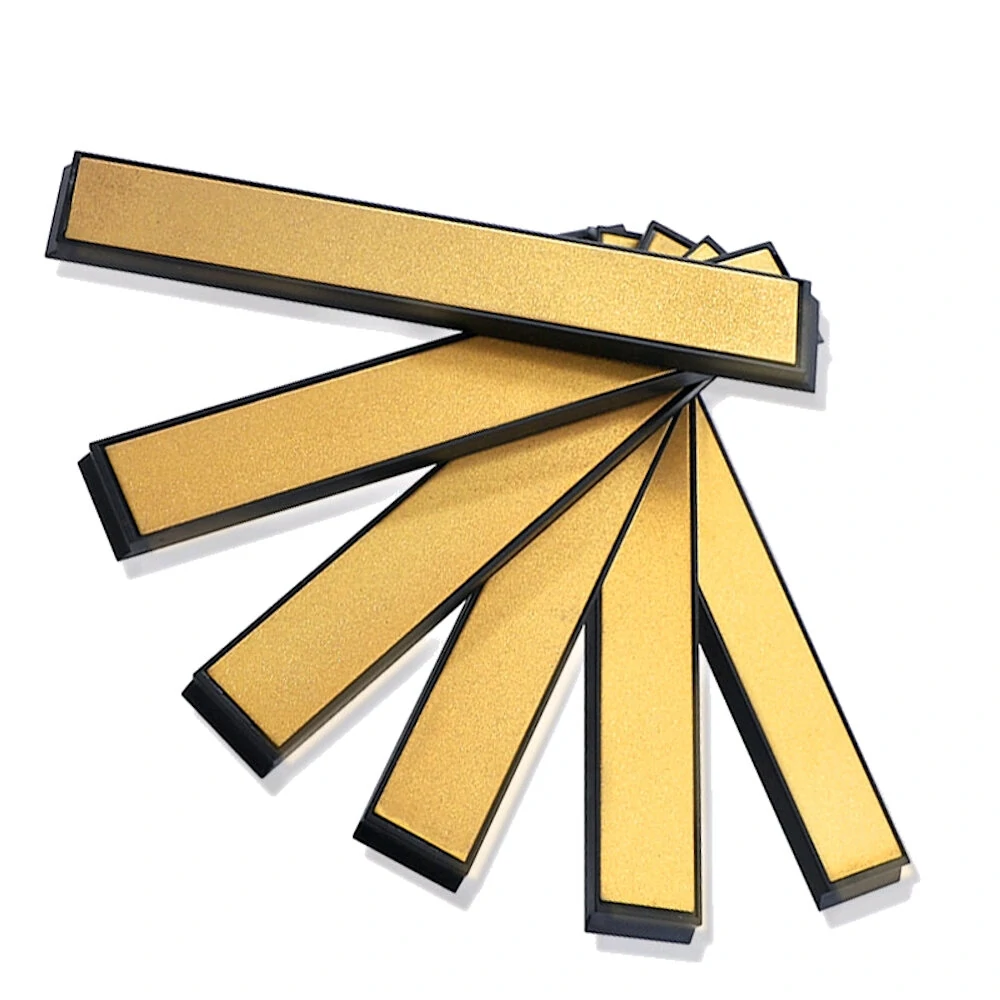 Golden Emery Whetstone - 80 to 3000 Grit Titanium Plated Sharpen Stone & Strips for Tools