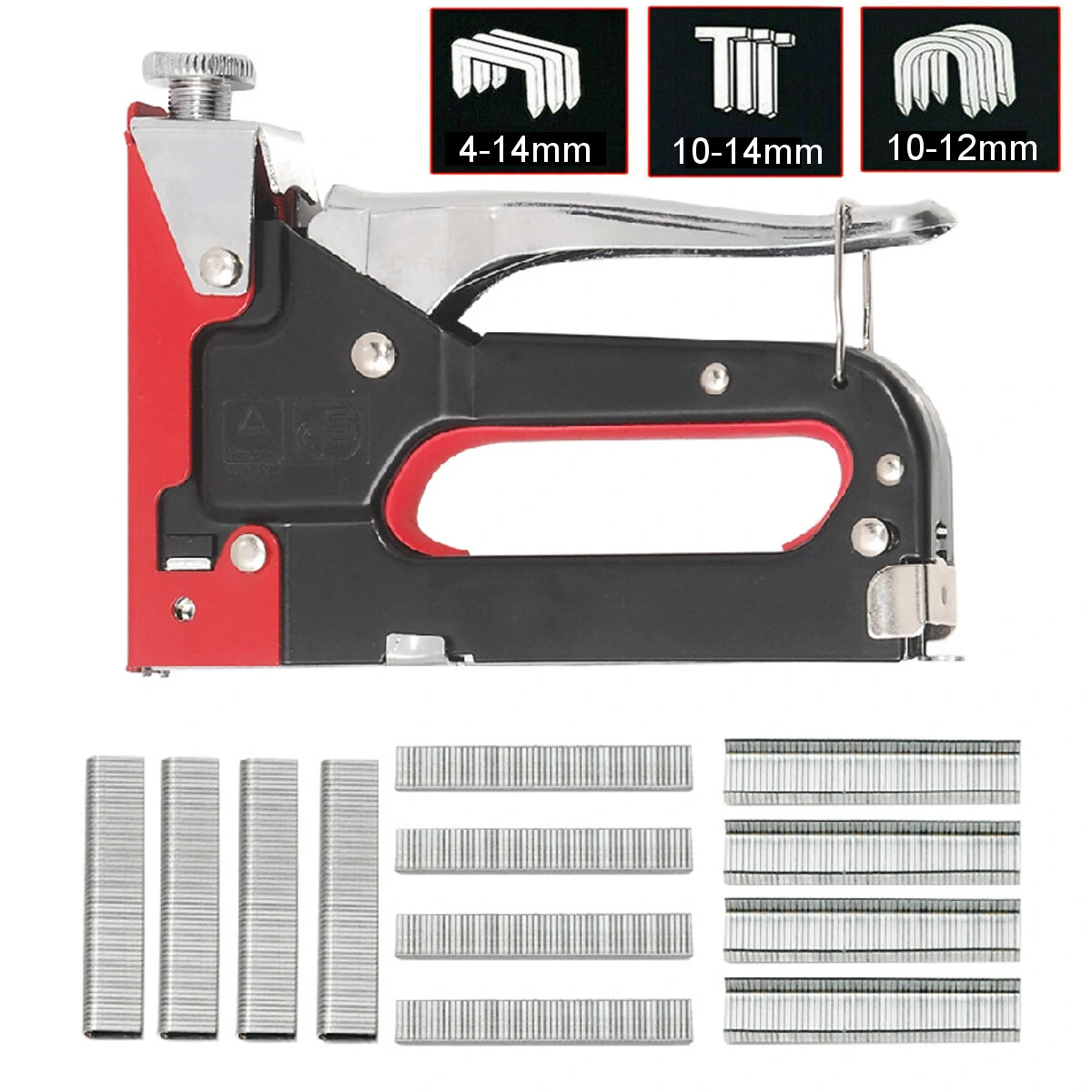 Heavy Duty 3-in-1 Staple Gun Kit | 600 Nails | Upholstery Stapler Tacker Hand Tool