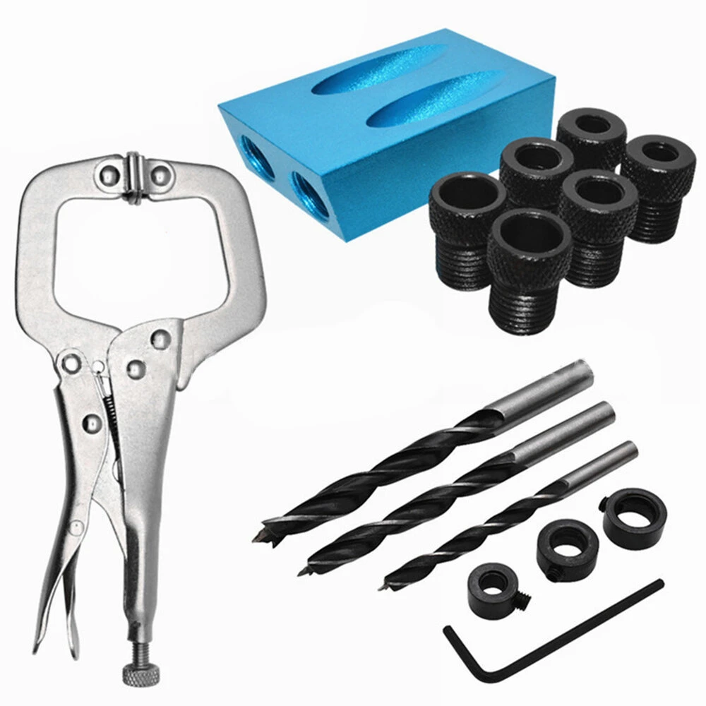 Kreg Pocket Hole Jig Kit - 15PC with 6/8/10mm Drill Bits | Woodworking Tools