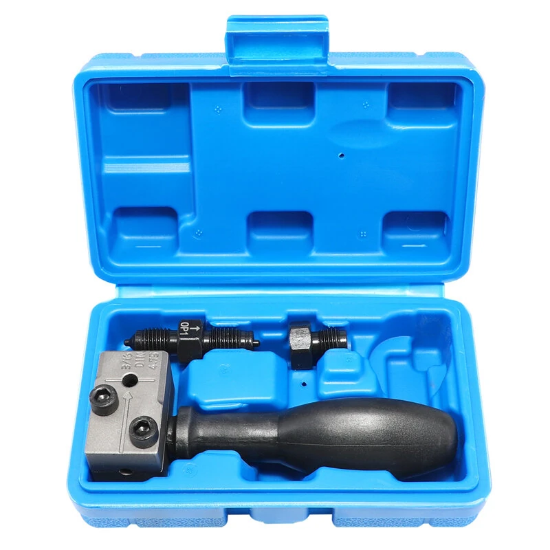 Universal Brake Line Flaring Tool Kit - 3/16 Inch 45 Degree Double-Sided Flare
