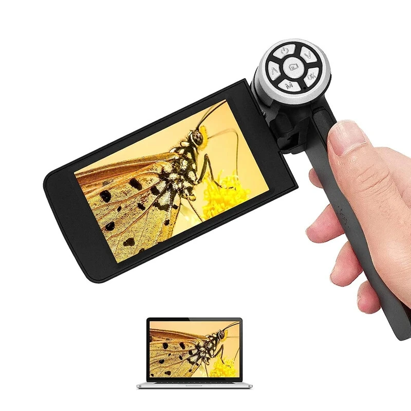 ANDONSTAR AD203 Handheld Digital Microscope - 4 Inch LCD Screen, 1080P FHD, 80x Magnification