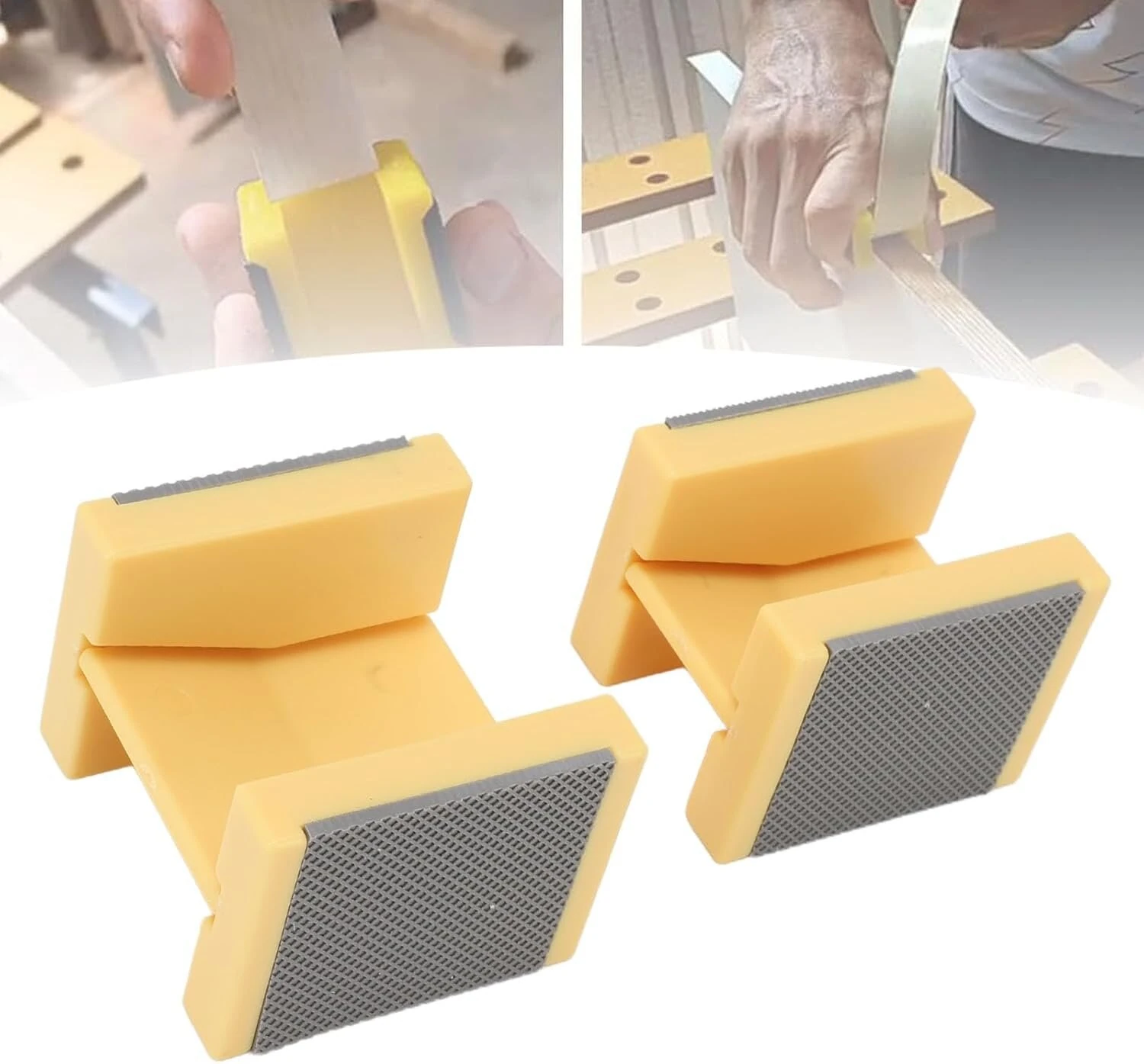 Edge Tape Straightener Kit - 2pcs Woodworking Joinery Tool for 15mm 30mm Paper Edge Banding