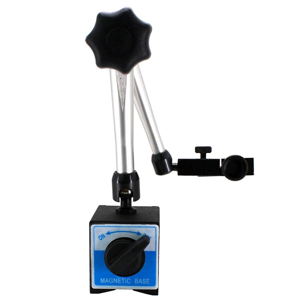 Magnetic Dial Indicator Stand - Universal Movement & Extended Arm - Robust Metal Construction