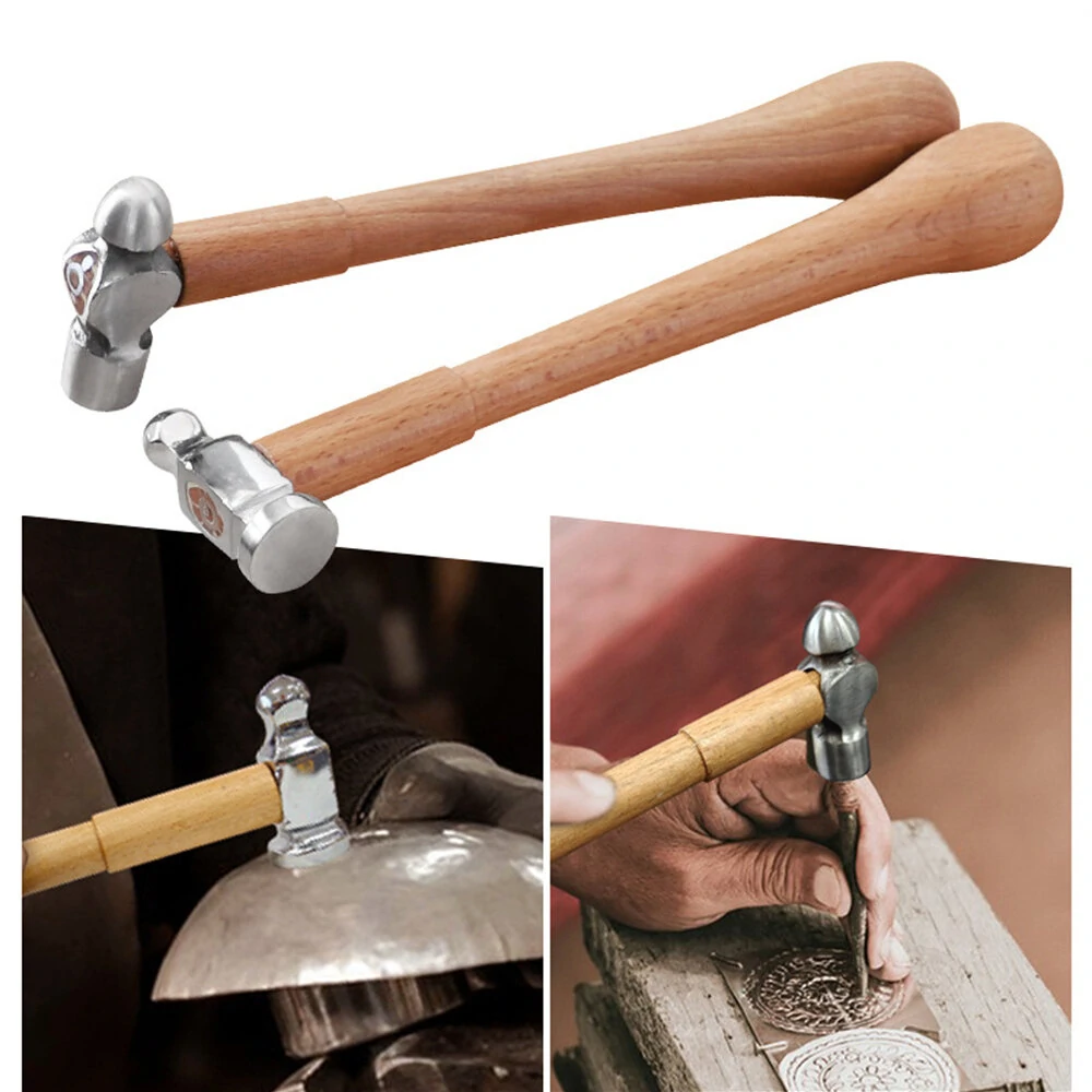RUITOOL Portable Mini Hammer - High Carbon Steel Head & Wooden Handle | Jewelry & Household Use