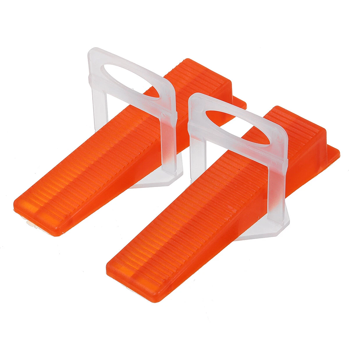 Plastic Ceramic Tile Leveling System - 200 Clips & 100 Wedges - Flooring Tools