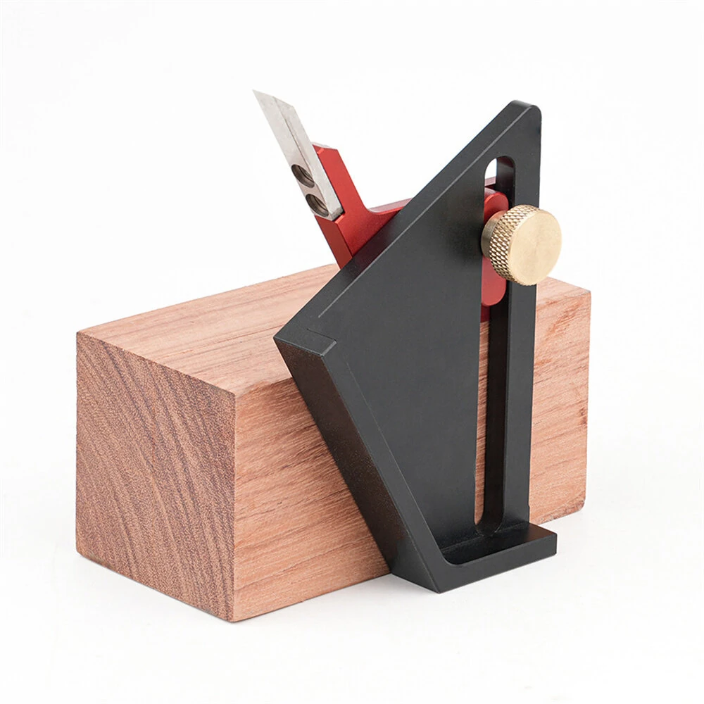 CNC Aluminum Alloy Marking Gauge | 0-58mm High Precision | Compact Woodworking Tool
