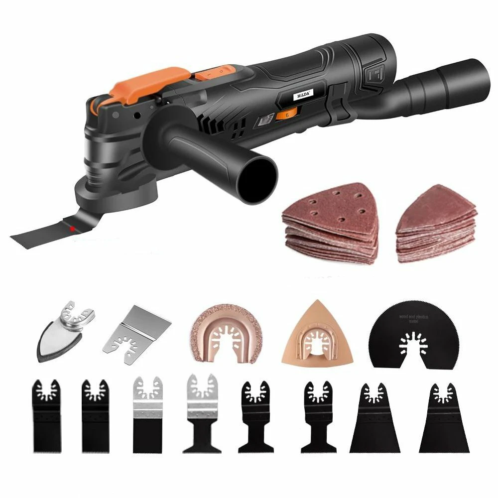 HILDA Cordless Oscillating Multi-Tool - Lithium-Ion Electric Saw & Trimming Machine