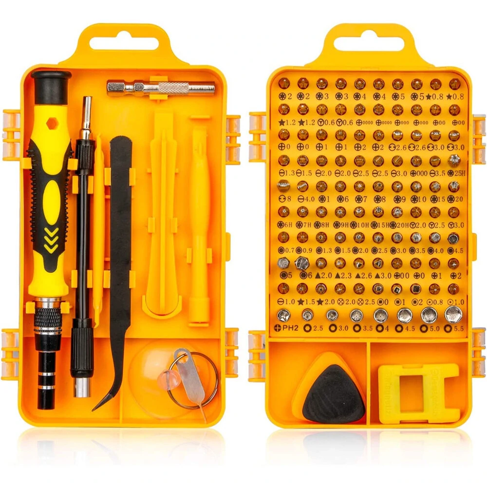 Professional Screwdriver Set - 115 in 1 Precision Magnetic Repair Kit | Compatible with Cell Phone & Computer