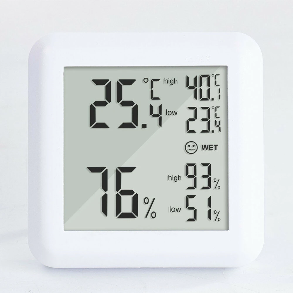 OW-E020 Digital Hygrometer - Indoor Temperature Humidity Monitor | Home Electronic Thermometer