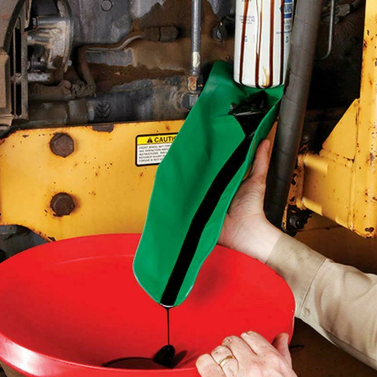 Flexible Oil Drain Funnel Tool - Flexible Drainage Funnel for Easy Oil Changes