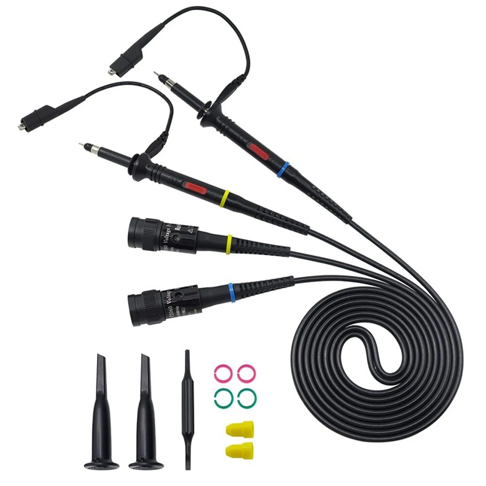 2Pcs P2100 100MHz Oscilloscope Probe Kit - X1/X10 for Tektronix & HP