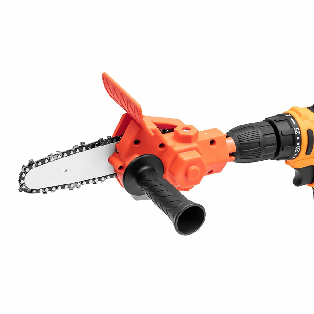 4 Inch Drill to Chain Saw Adapter Kit | Portable Electric Conversion Head for Woodworking & Pruning