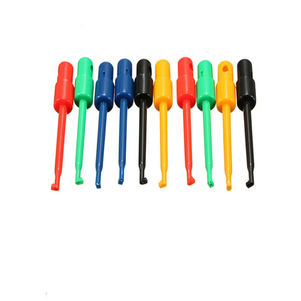 DANIU 50 Pcs Large Round Test Probe Hooks | Single Hook Clips for Electronics
