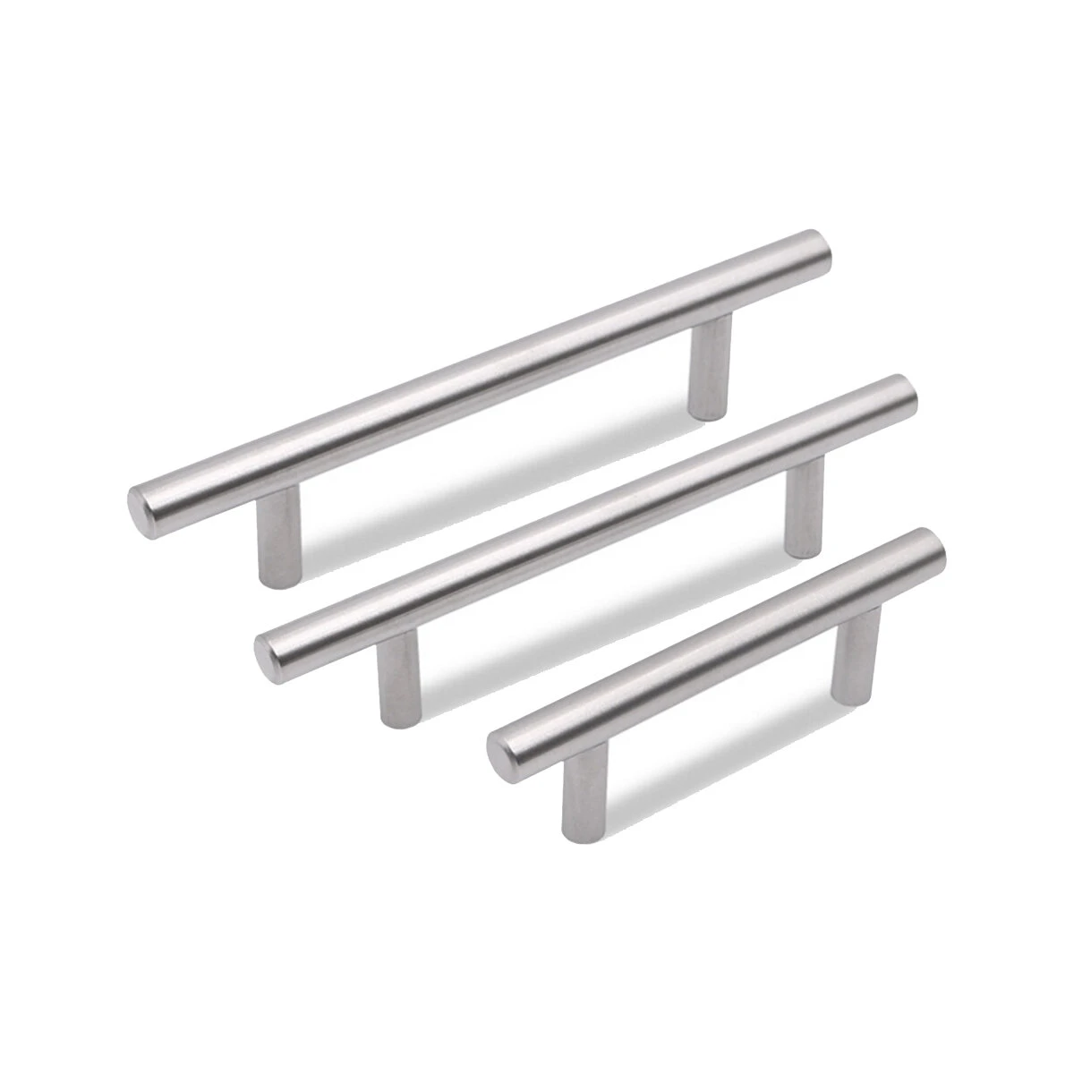 Stainless Steel T Bar Handles - 10mm Kitchen Cabinet Pulls for Cupboard & Furniture