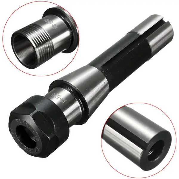 R8 ER20 Collet Chuck Holder - 7/16 Capacity for CNC Milling & Lathe
