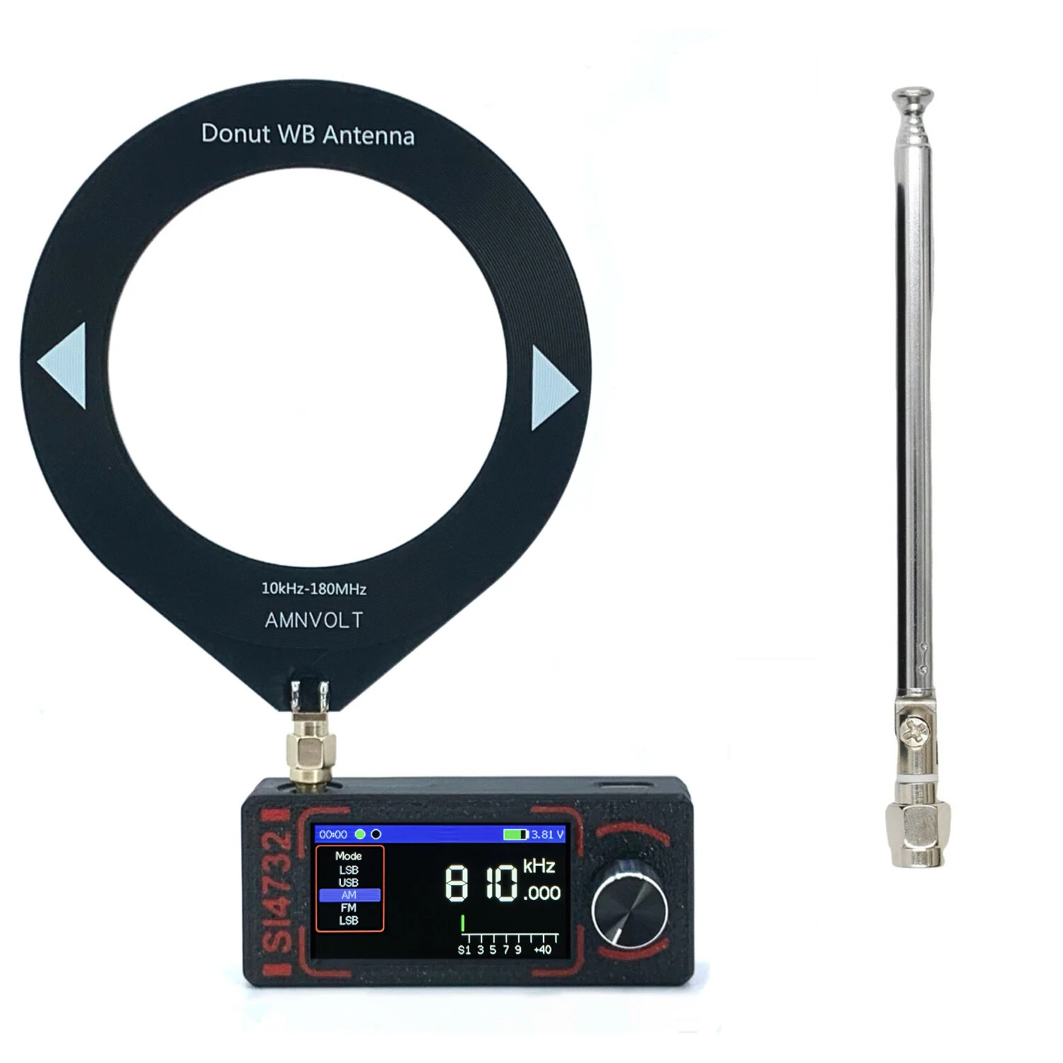 ATS MINI ESP32-S3 SI4732 Pocket Radio - DSP Receiver Full Band FM AM SW SSB | 1.9in IPS Screen