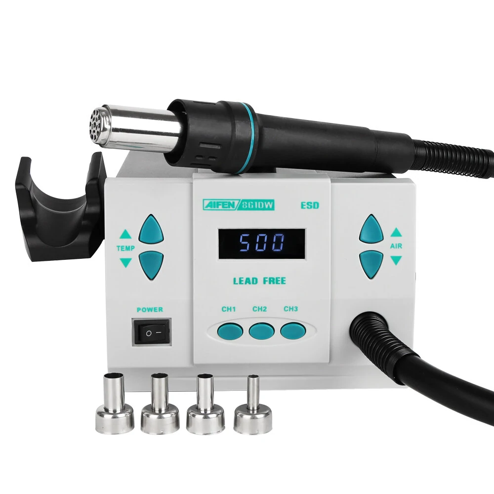 AIFEN 861DW Hot Air Rework Station - 700W 100-500°C Soldering Tool for Phone Repair