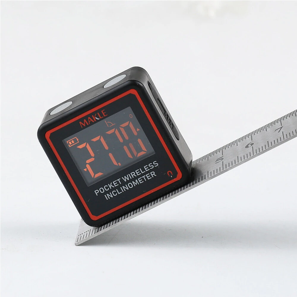 ETOPOO Mini Digital Inclinometer | Bluetooth Angle Gauge | 90-Degree Pocket Tool